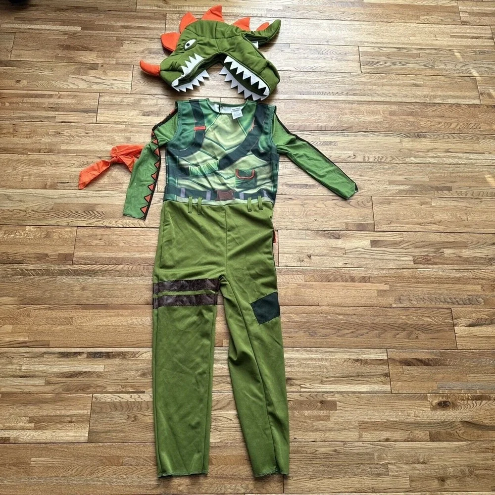 Fortnite Rex Dinosaur Costume Size M 8-10‎